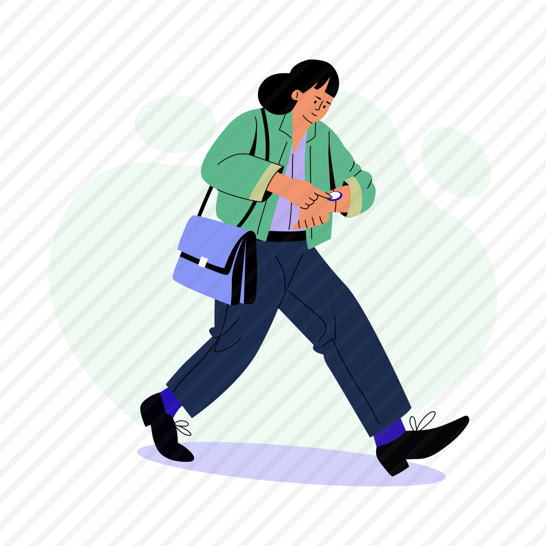 Running Late, Tardy, Employee, Character, Unpunctual preview