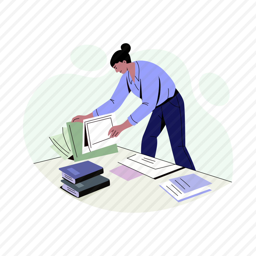 Searching Document, Finding, Worker, Employee, Job preview