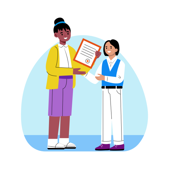 Award Ceremony, Student, Prize, Achievement, Educational illustration