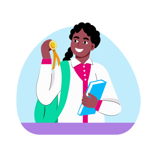 Best Student, Award, Honour, Prize, Medal, illustration