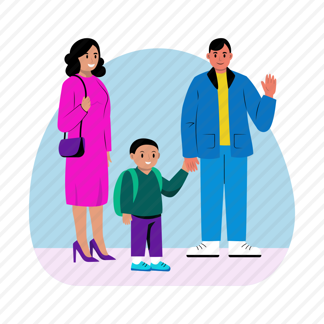 Going School, Student, Parenting, Happy, Family preview