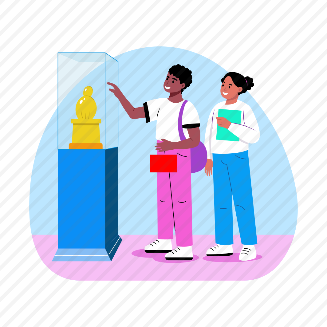 Museum Tour, Students, Exploring, Observing, Display preview