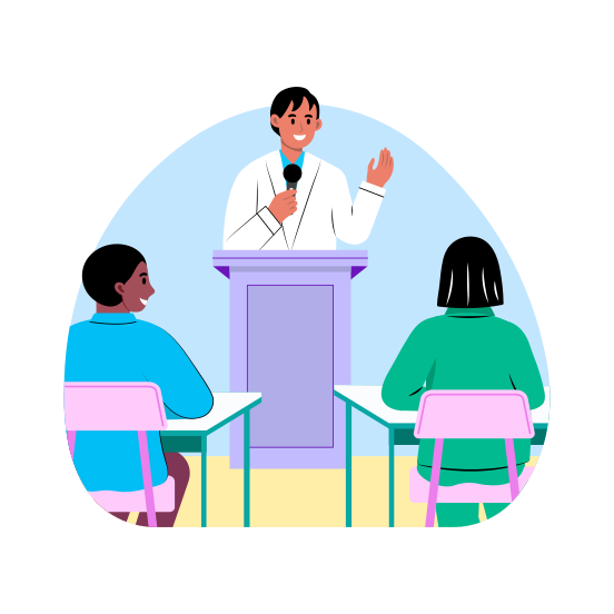 Speech, Debating, Speaking, Oration, Student illustration