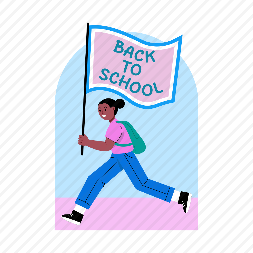 Student Flag, School, Running, Happy, Exciting, preview