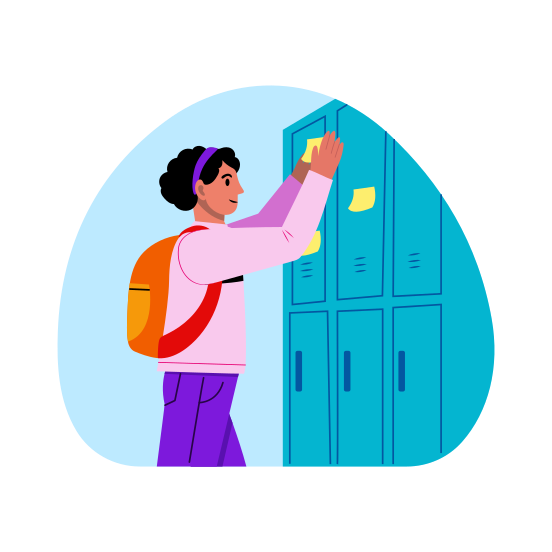 Student Locker, Storage, Cubby, Safe, School Cabinet illustration