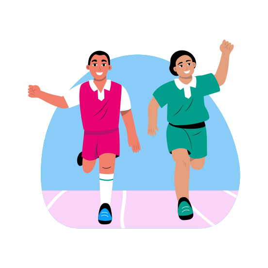 Student Race, Competition, Academic Activity, Sport, Running illustration