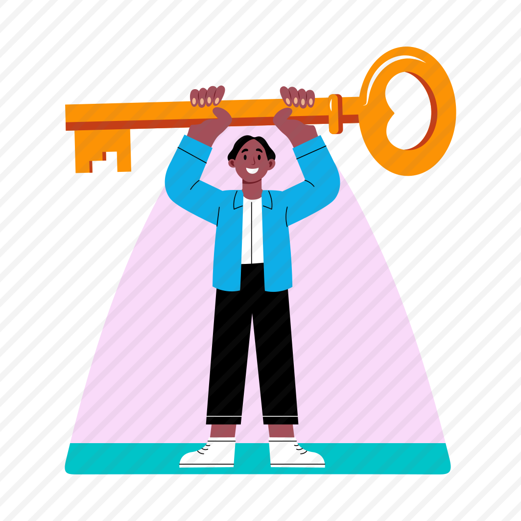 Unlock Potential, Success, Key, Student, Character preview