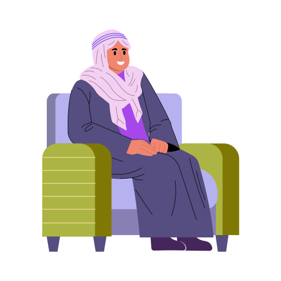 Arab Man, Cultural, Traditional, Character, Diversity illustration