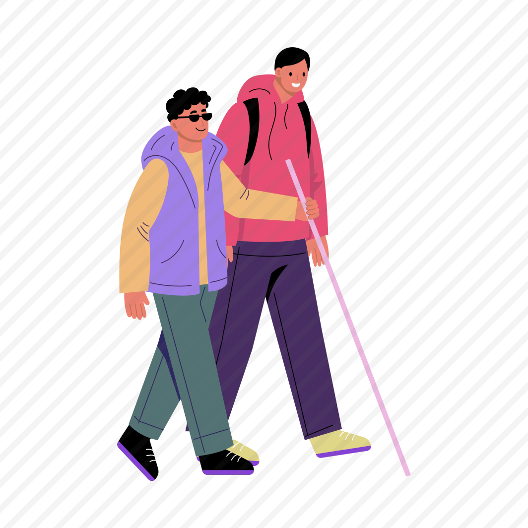 Blind Walking, Help, Support, Philanthropy, Generosity preview