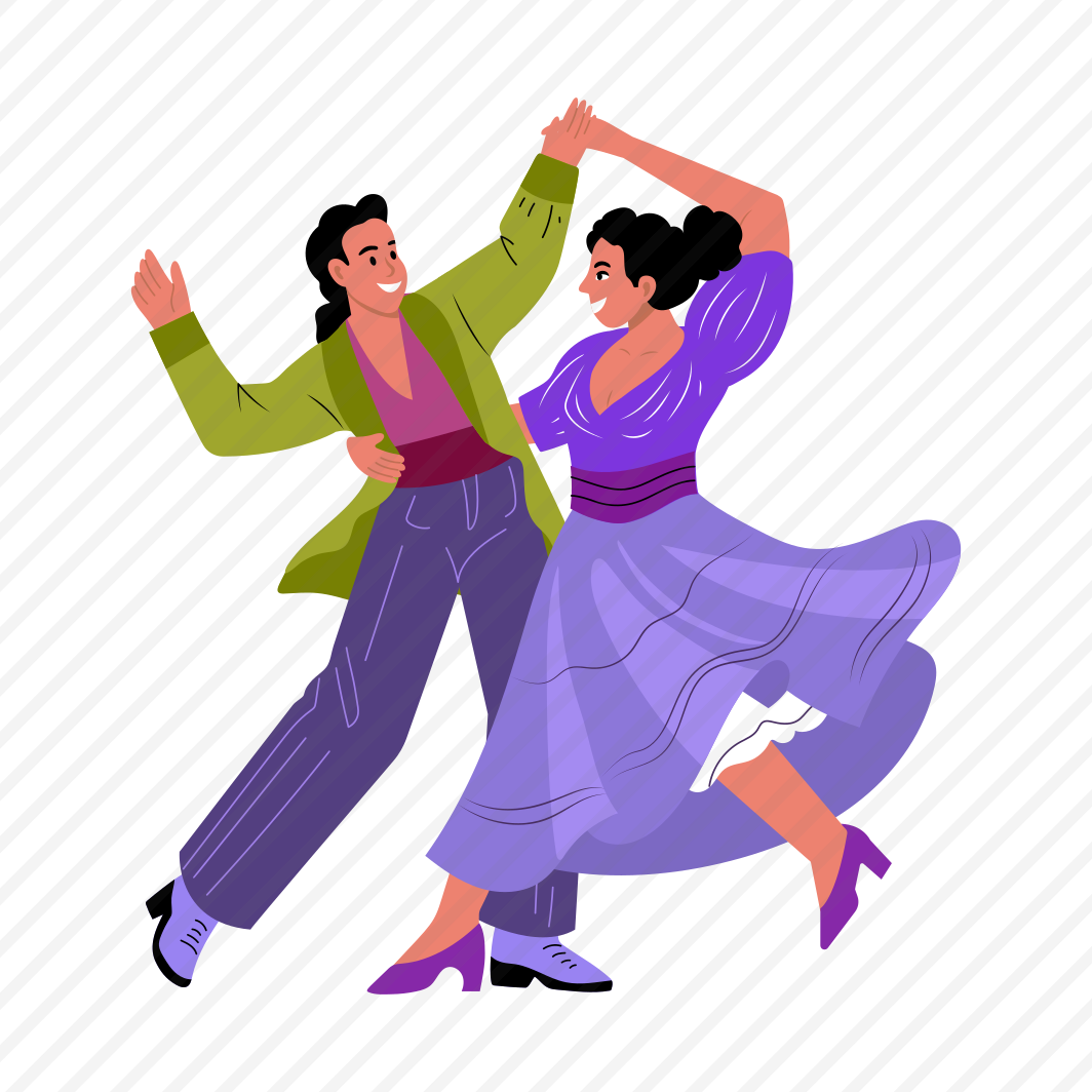 Couple Dance, Performing, Enjoying, Celebrating, Festive preview