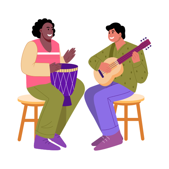 Cultural Music, Traditional, Folklore, Performers, Artists illustration