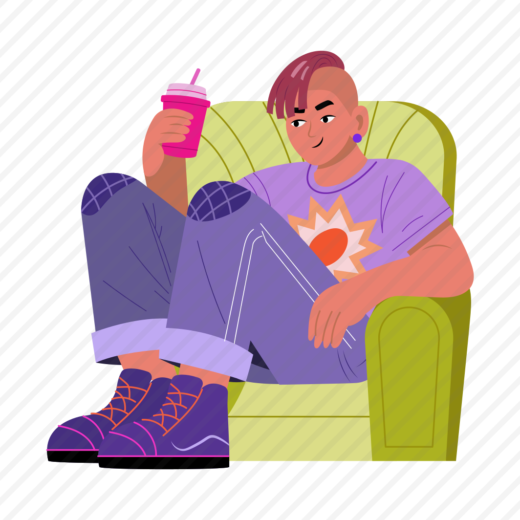 Fashionable Boy, Stylish, Elegant, Punk, Character, preview