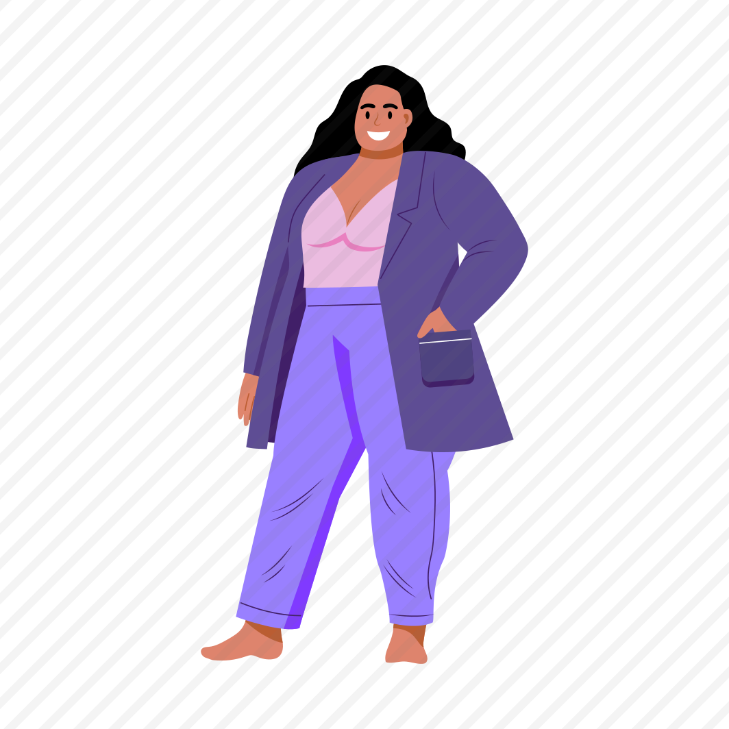 Fat Woman, Female, Girl, Happy, Smiling, preview