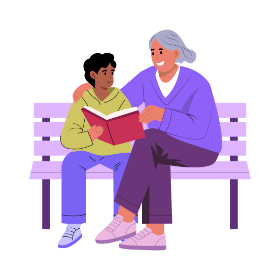 Generational Learning, Communication, Understanding, Conversation, Talk, illustration