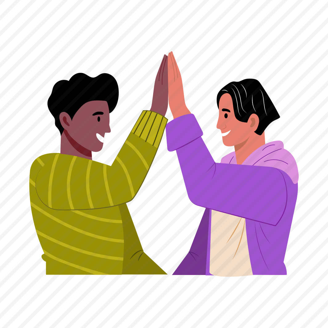 High Five, Friends, Celebration, Happy, Excitement preview