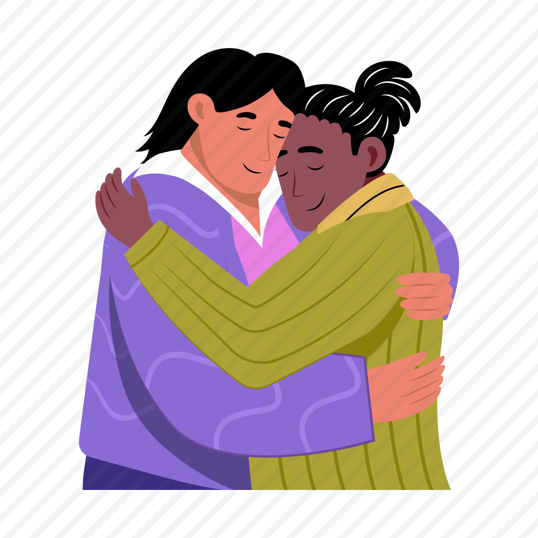 Hugging, Cuddling, Friends, Friendship, Diversity preview