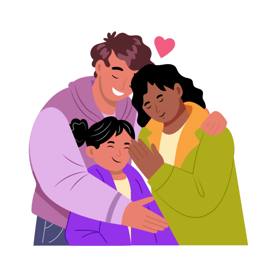 Parenthood, Hugging, Parenting, Family, Happy, illustration