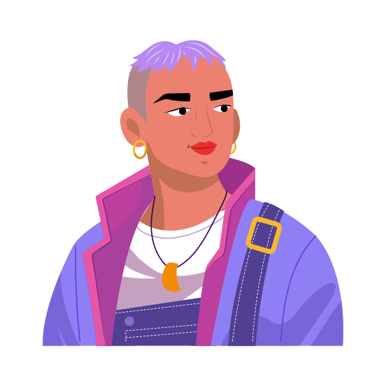 Punk Artist, Rapper, Singer, Performer, Musician illustration