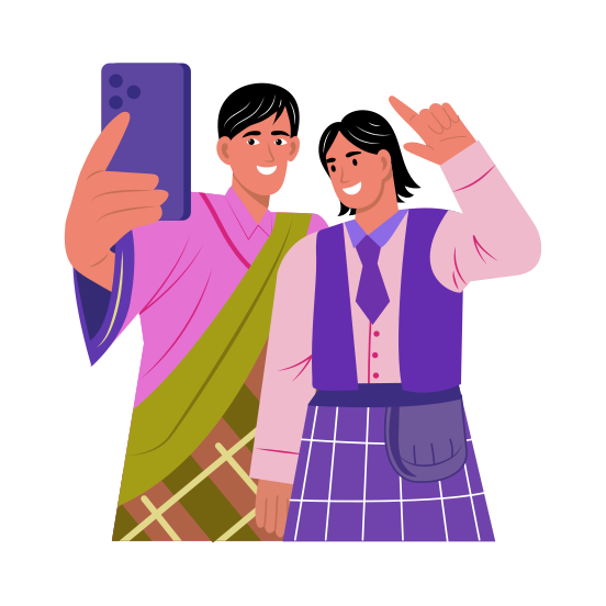 Selfie, Photography, Taking Picture, Friends, Posing illustration