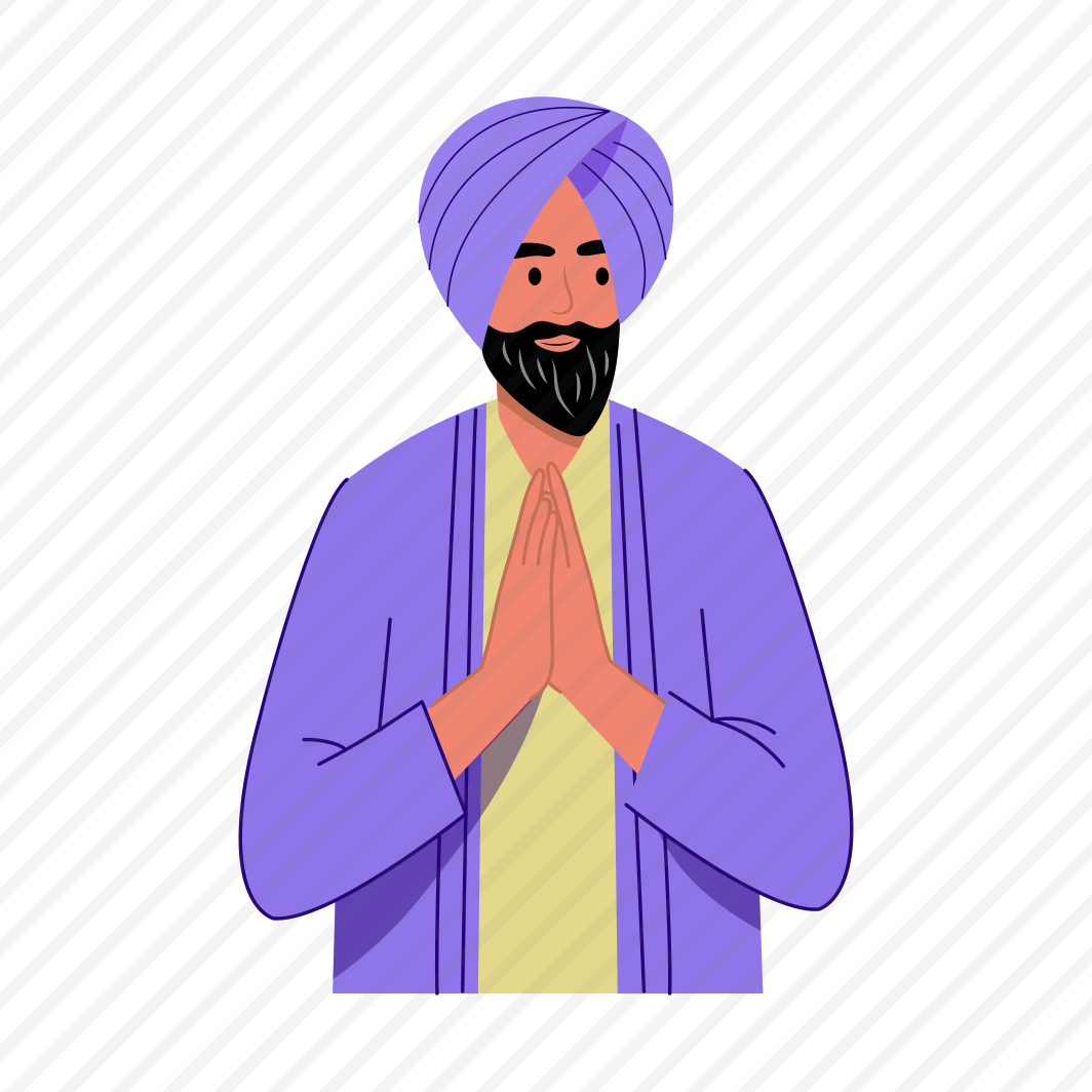 Turban Man, Sikh, Cultural, Traditional, Character preview