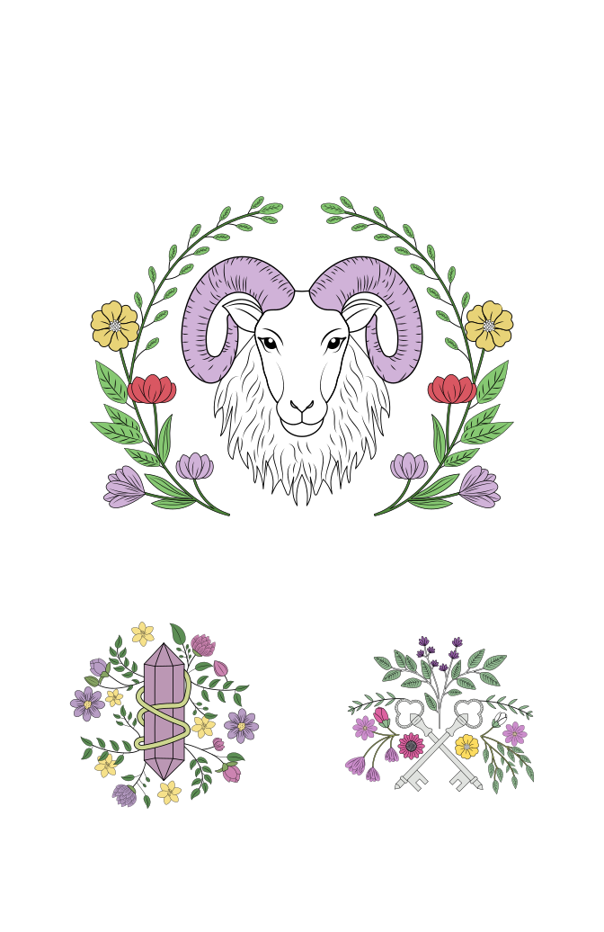 Celestial and Mystical Illustration Set Large Set Preview