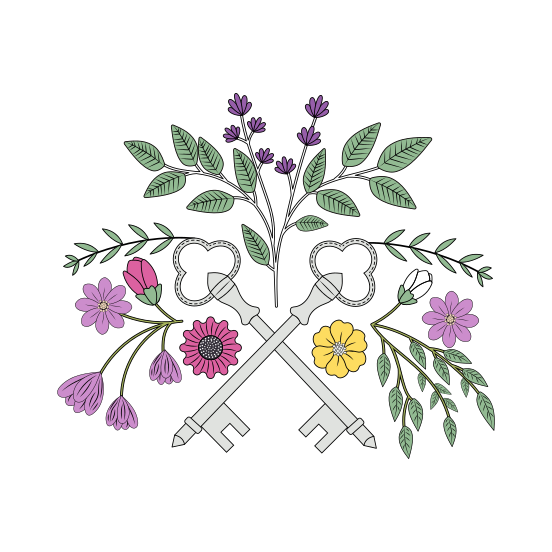 Ancient Keys, Mystical, Passkey, Latchkey, Keys illustration