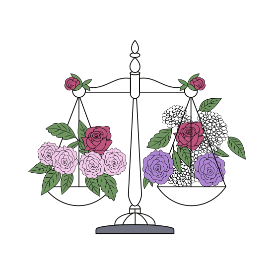 Balanced Scale, Libra, Zodiac, Horoscope illustration