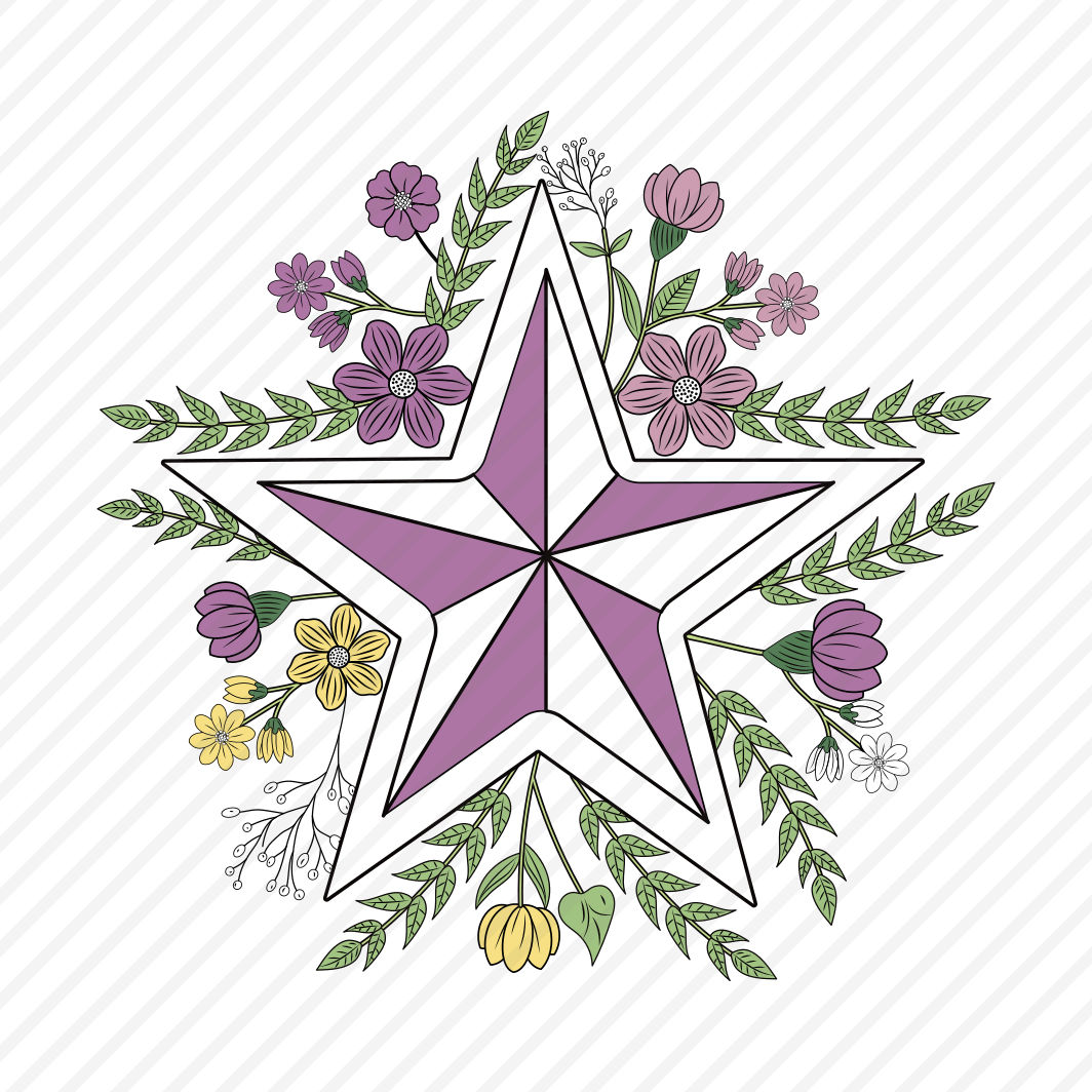 Blooming Star, Luminary, Celestial, Nature, Floral, preview