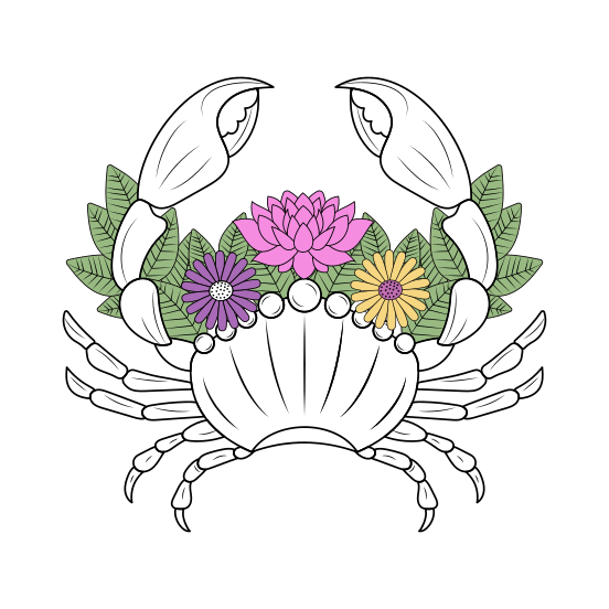 Cancer Crab, Crustacean, Animal, Zodiac, Sign illustration