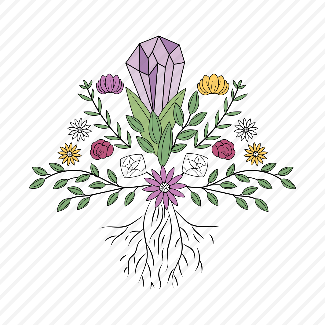 Crystal Roots, Ornamental, Decorative, Mystical, Nature preview