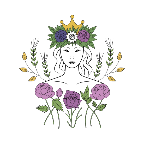 Empress, Queen, Lady, Woman, Crowned illustration