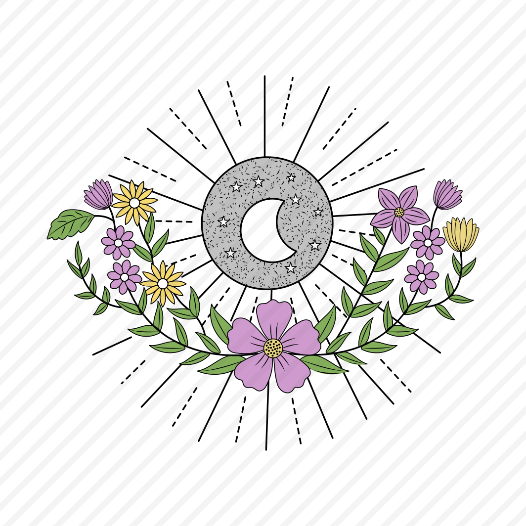 Fantasy Moon, Decorative, Ornamental, Lunar, Celestial preview