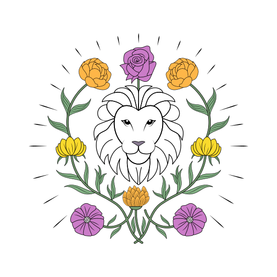 Leo, Lion, Zodiac, Symbol, Animal illustration