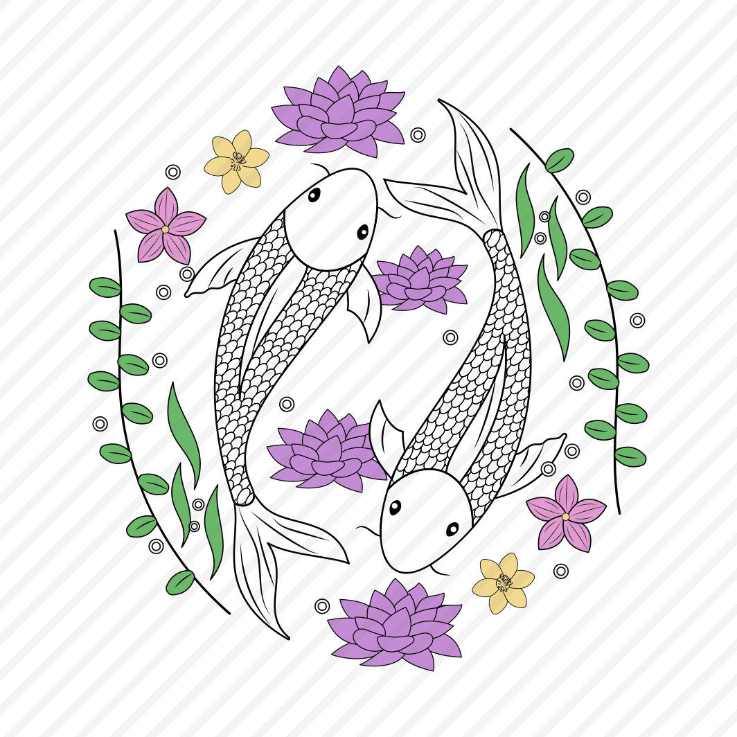 Pisces Fish, Zodiac, Symbol, Animal, Mystical preview