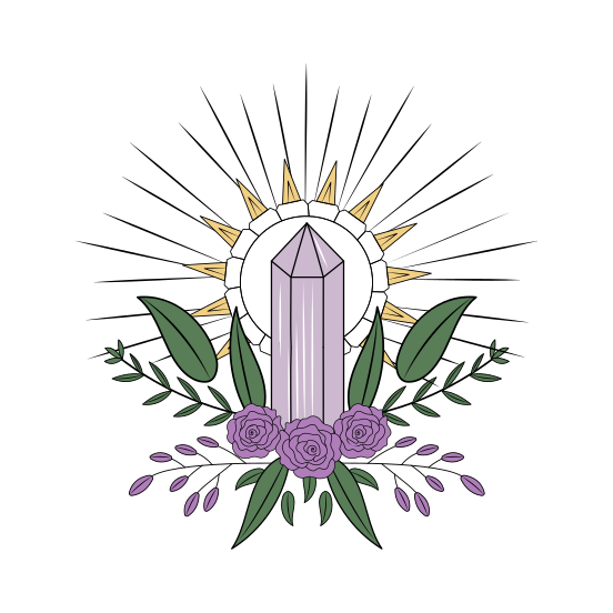 Shining Crystal, Tone, Quartz, Gem, Gemstone illustration