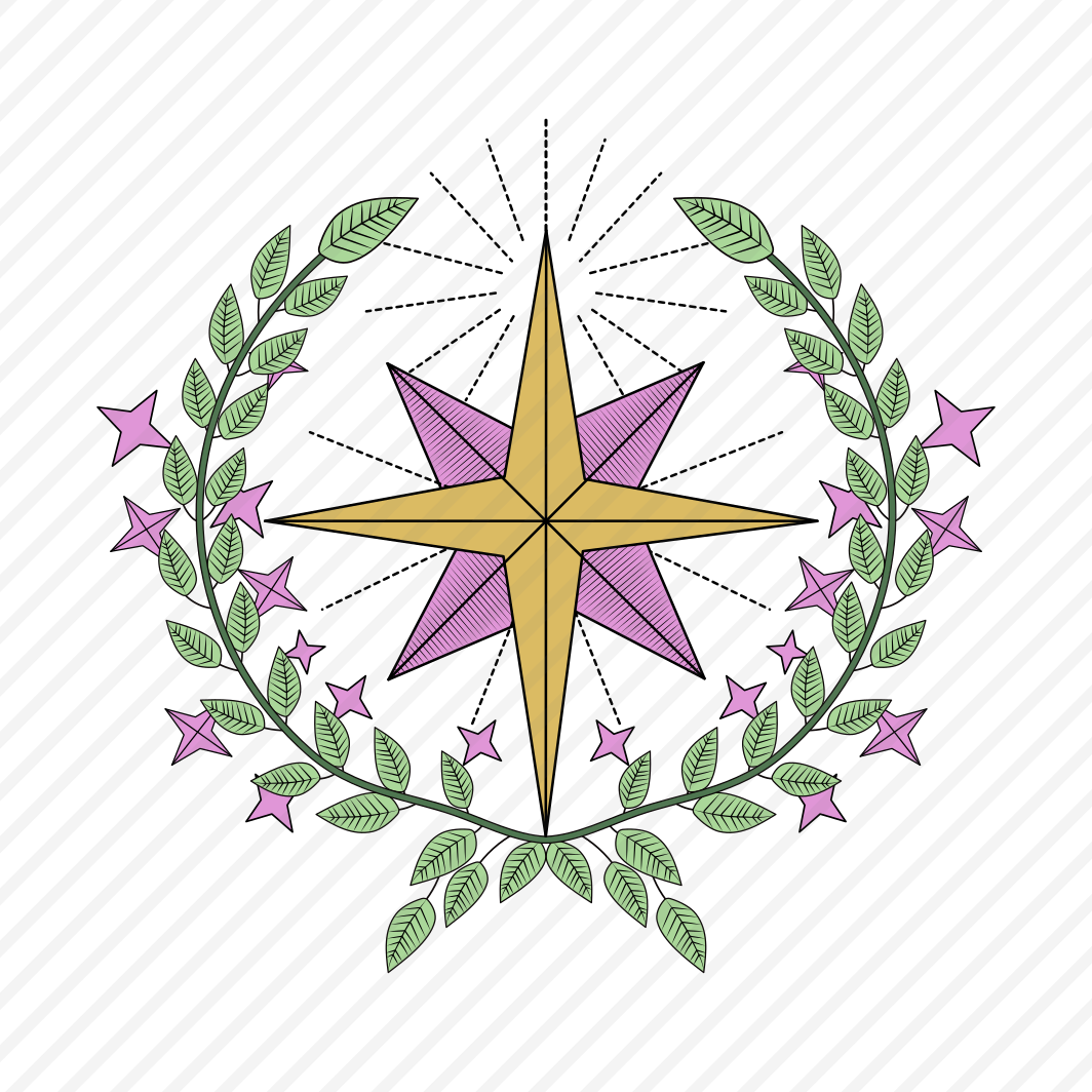 Shining Star, Celestial, Nature, Wreath, Luminary preview