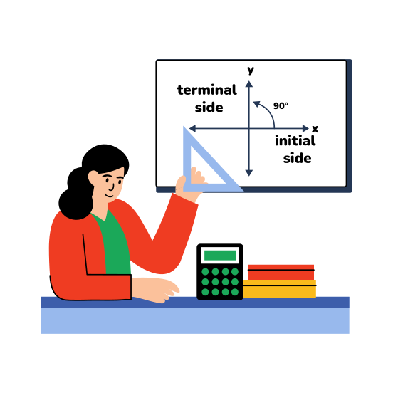 Calculating Angles, Measurement, Homework, Solving, Student illustration