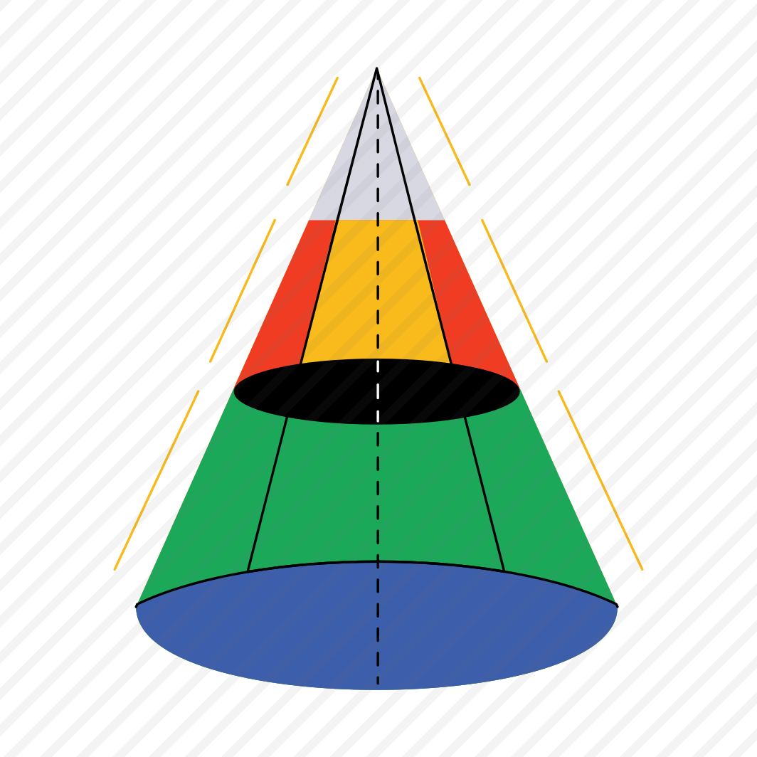 D Cone, Conoid, Pyramidical, Geometry, Mathematics preview