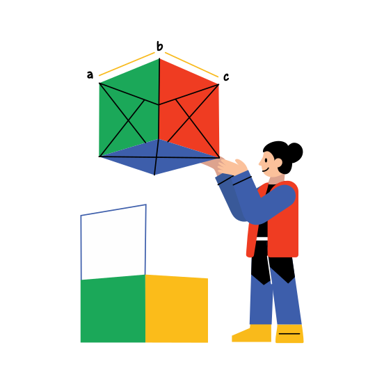 D Model, Geometry, D Shape, Mathematics, Student illustration