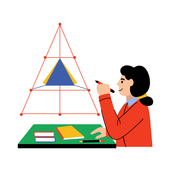 Drawing Pyramid, D Cone, Conoid, Geometry, Homework illustration