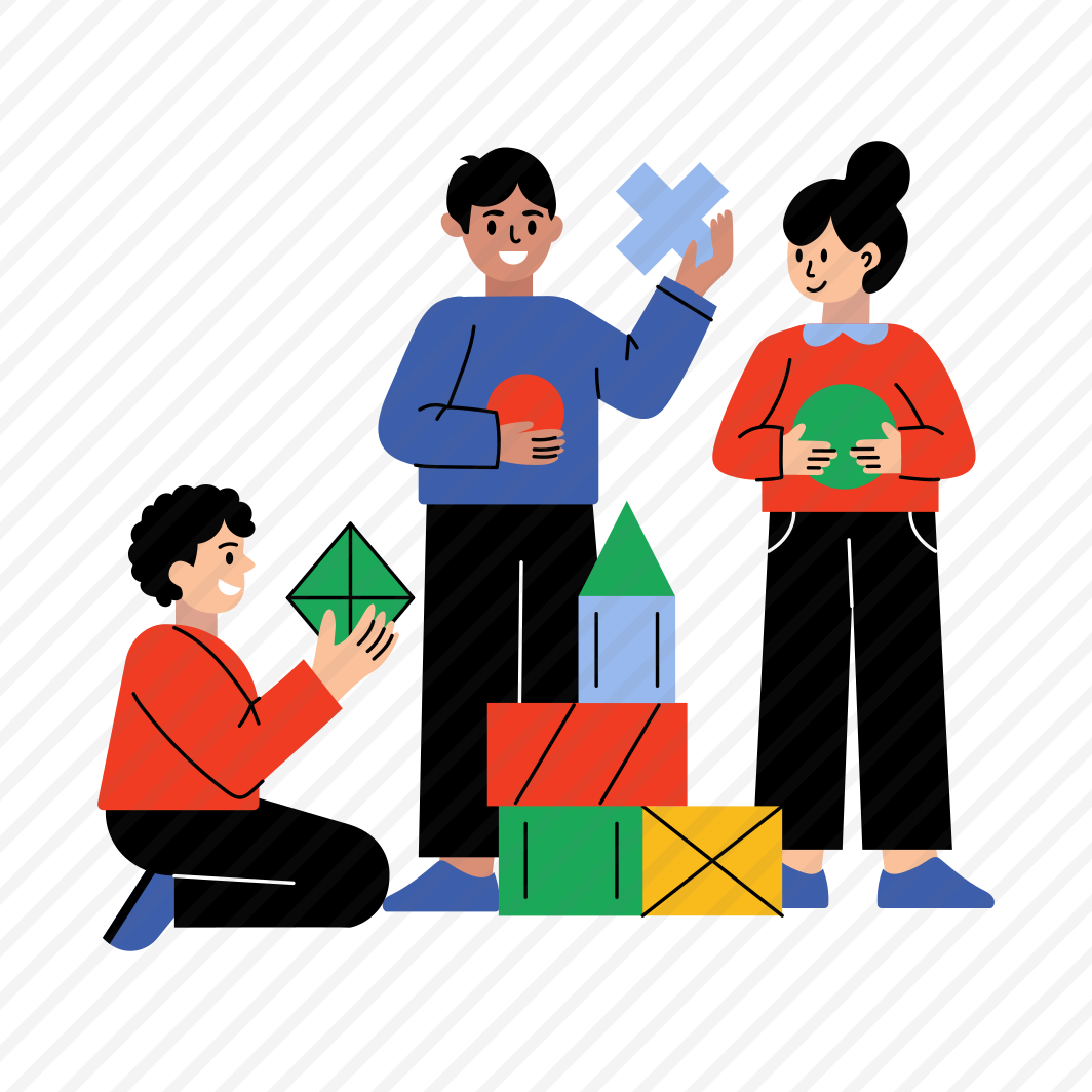 Educational Toy, Playing, Blocks, Kindergarten, Students preview