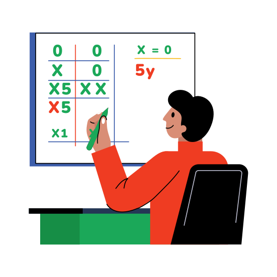 Math Problem, Solving, Practising, Homework, Notes illustration