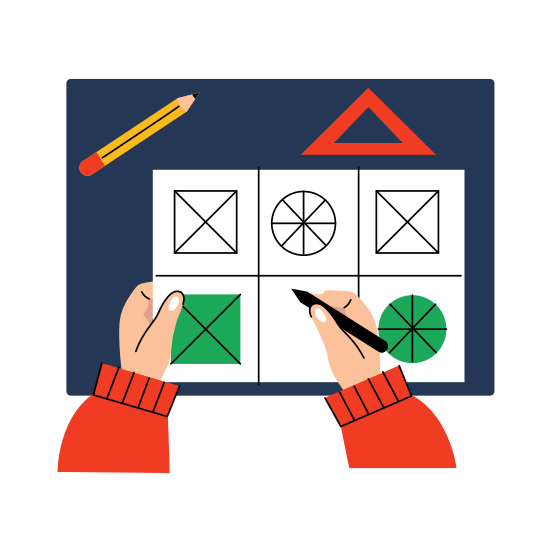 Math Shapes, Geometry, Homework, Stationery, Maths illustration