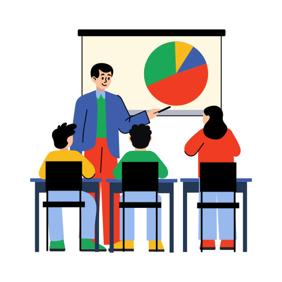 Mathematics Class, Teaching, Tutoring, Lesson, Instructing illustration