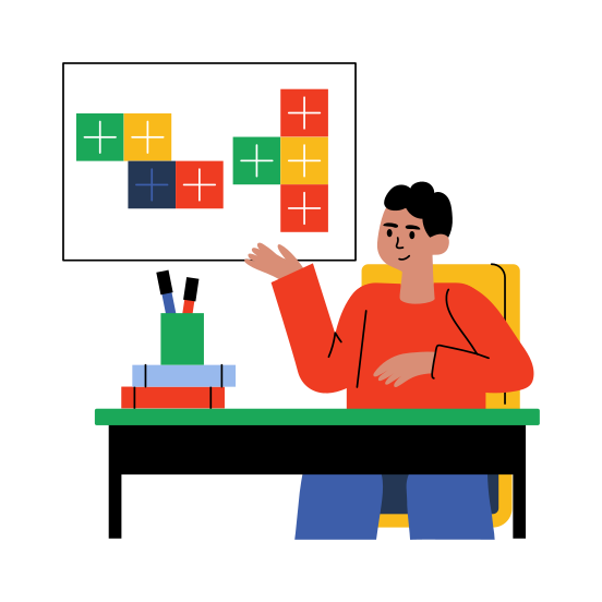 Mathematics Problem, Student, Pupil, Homework, Lesson illustration