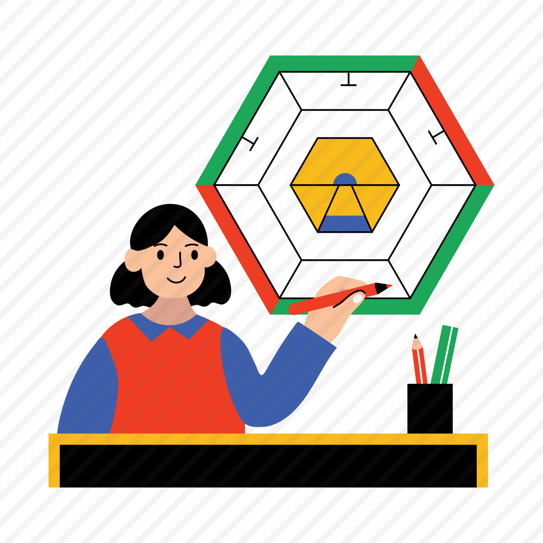 Student Drawing, Hexagonal Shape, Geometry, Student, Homework preview