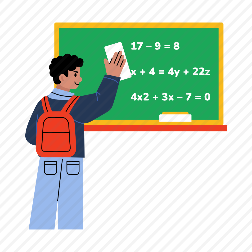 Student Wiping, Erasing, Cleaning, Lecture, Lesson preview