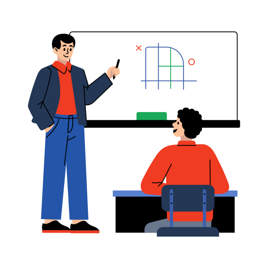 Teaching Mathematics, Tutoring, Lecture, Class, Lesson illustration