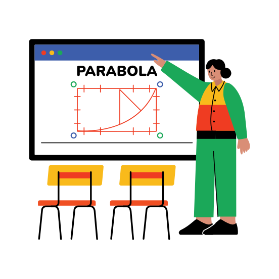 Teaching, Tutoring, Parabola Equation, Lesson, Class, illustration