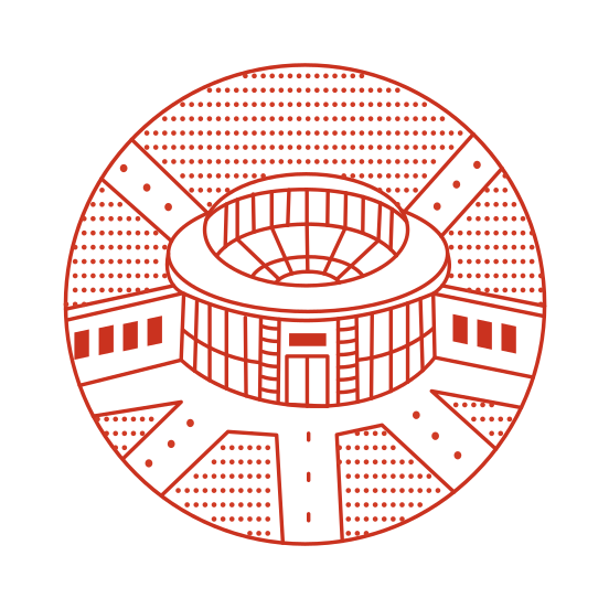 Aarhus Stadium, Arena, Landmark, Building, Structure, illustration